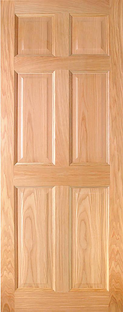 HARTFORD PRE-FIN OAK 6-PANEL ENGD DOOR 78X28