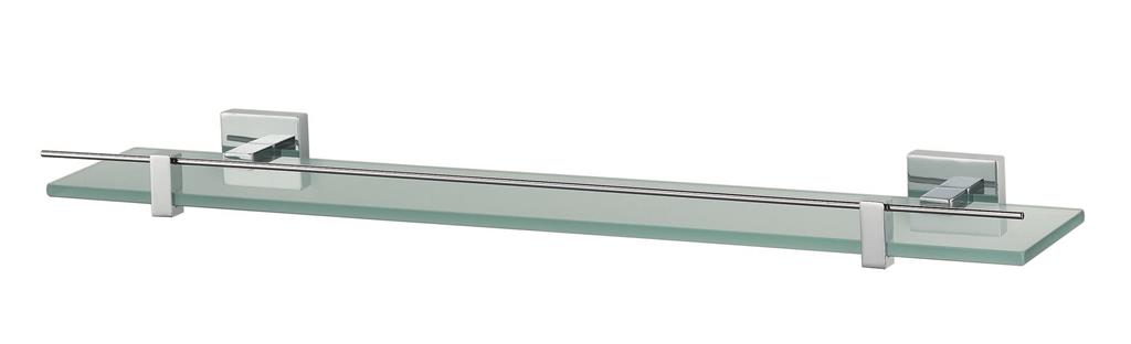 N280101 MEZZO GLASS SHELF CHROME