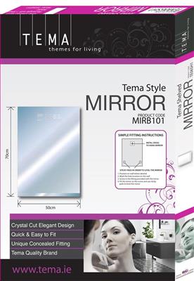TEMA STYLE MIRROR RECTANGLE 70X50 DIAMOND BEADS