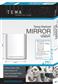 TEMA ENSUITE BEVELLED MIRROR 50X40 ARCHTOP w SHELF
